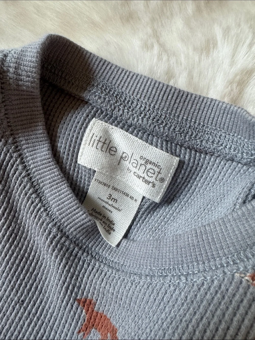 Carter's Gray Knit Sweatshirt & Joggers with Rust Fox Motif